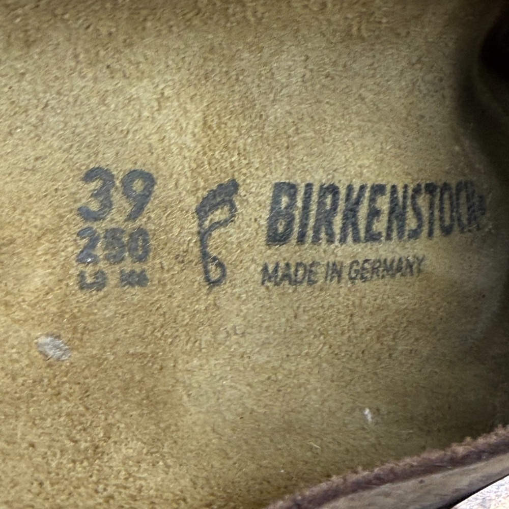 Birkenstock Boston Clogs Womens 8 W EU 39 Brown Nubuck Leather Slip On - Picture 10 of 10